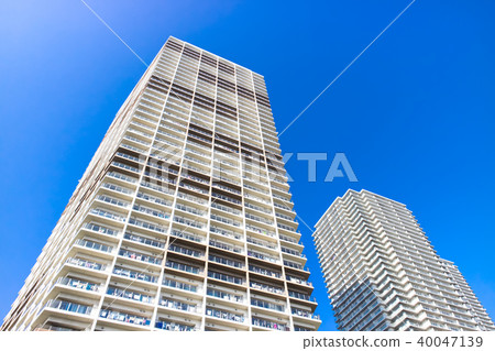 與塔公寓的都市風景 40047139