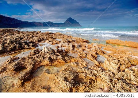 Spring panorama of sea coast city Trapany 40050515