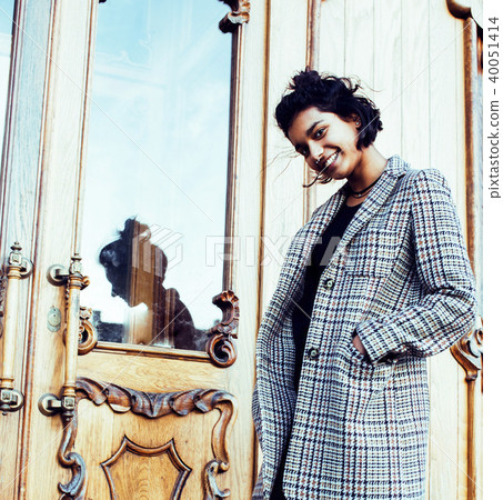 young pretty student teenage indian girl in doors happy smiling, young pretty student teenage indian girl in doors happy smiling, 40051414