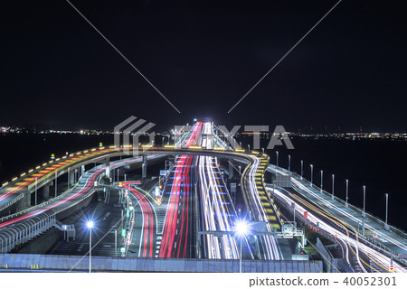Tokyo Bay Aqua-line Night view of Tokyo Aqualine 40052301