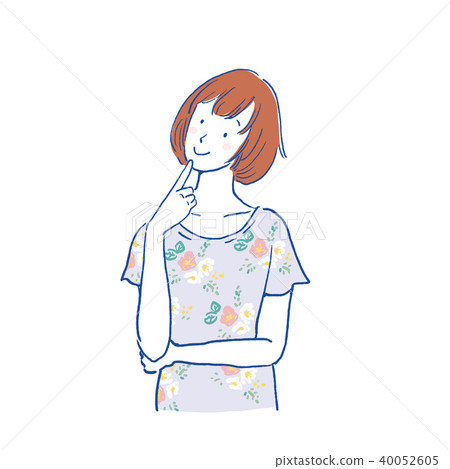 Think behavior woman illustration 40052605