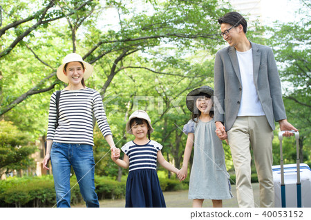 家庭旅行家庭休閒形象 40053152