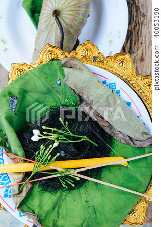 Hair on the lotus leaf 40053190