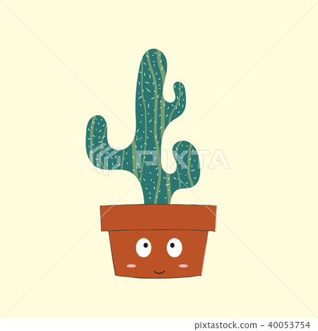 Cute cactus cartoon Cute cactus cartoon 40053754