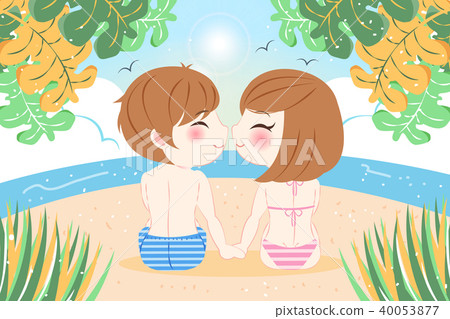 couple on the beach couple on the beach 40053877