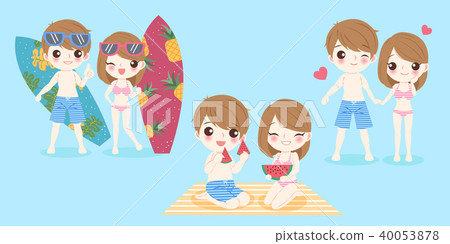 couple on the beach couple on the beach 40053878