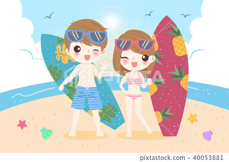 couple on the beach couple on the beach 40053881