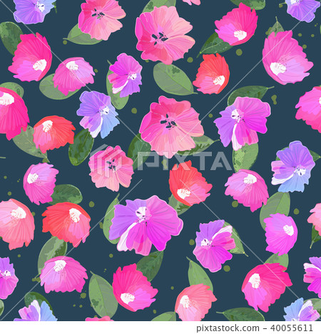 Abstract seamless pattern with isolated colorful - Stock Illustration ...