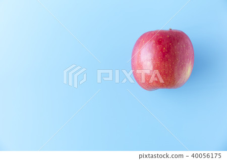 蘋果,藍色背景,流行音樂圖像 蘋果,藍色背景,流行音樂圖像 40056175
