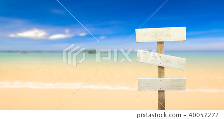 signboard at the beach 40057272