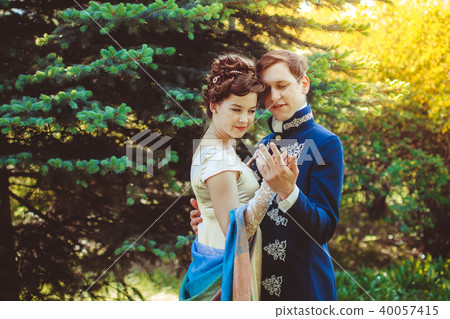 Couple in beautiful suits Couple in beautiful suits 40057415