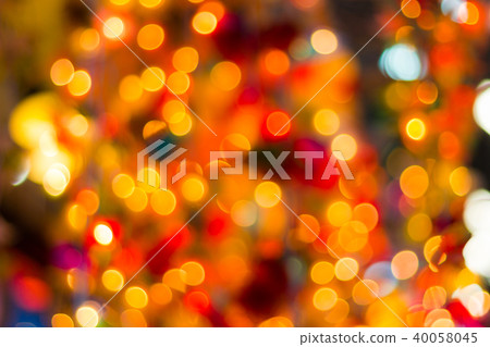 Decorative outdoor string lights hanging on tree  40058045