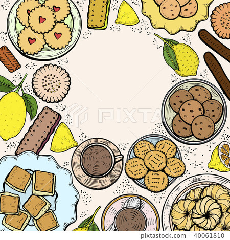 Oriental sweets illustration. 40061810