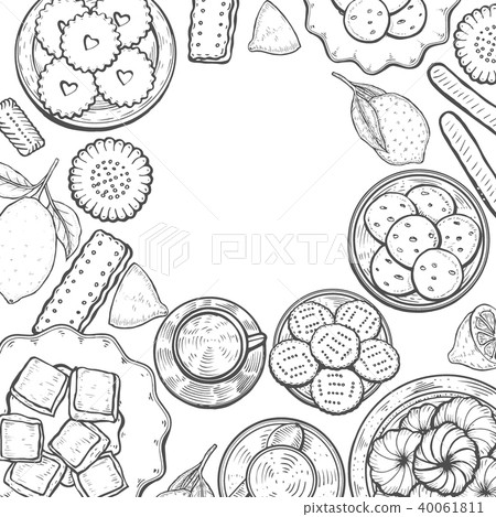 Oriental sweets illustration. 40061811