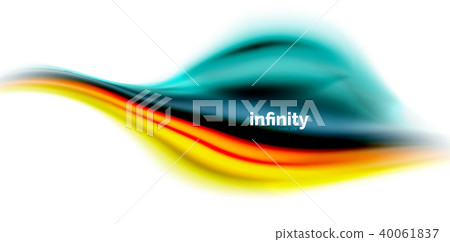 Vector 3d fluid colors wave background 40061837