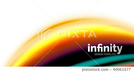 Vector 3d fluid colors wave background, flowing abstract shape with dotted texture, liquid mixed Vector 3d fluid colors wave background, flowing abstract shape with dotted texture, liquid mixed 40061877