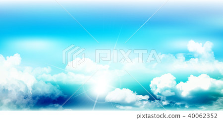 天空夏天風景背景 40062352