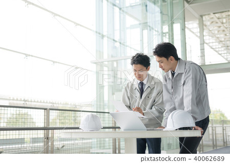 Businessman construction worker worker business image 40062689