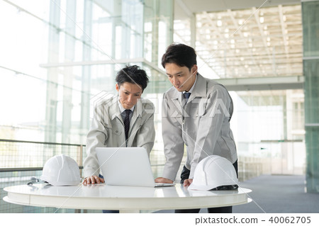 Businessman construction worker worker business image 40062705