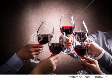 A toast with wine A toast with wine 40062969