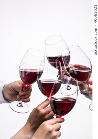 A toast with wine A toast with wine 40063021