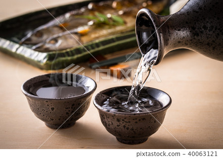 Sake and autumn sword fish Sake and autumn sword fish 40063121