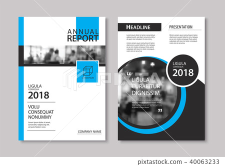 Set of blue cover and layout brochure,flyer,poster 40063233