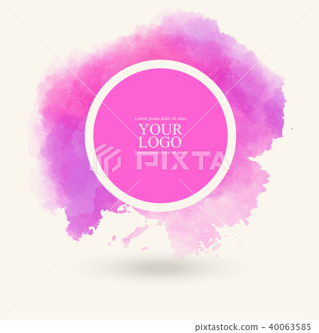 pink abstract watercolor background for logo. pink abstract watercolor background for logo. 40063585