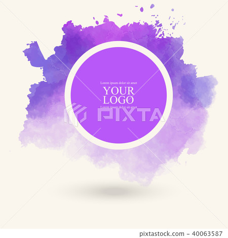 purple watercolor vector background 40063587