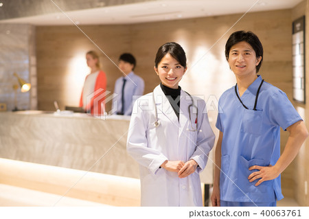 Doctor hospital reception counter medical medical image 40063761