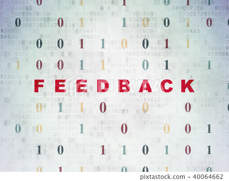 Finance concept: Feedback on Digital Data Paper background 40064662