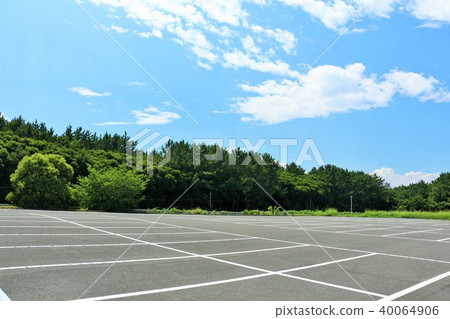 Parking space for blue sky Parking space for blue sky 40064906