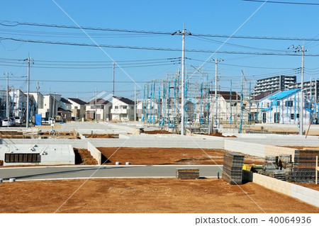 Construction site of blue sky 40064936