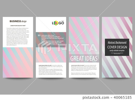 Flyers set, modern banners. Business templates. Cover template, easy editable abstract vector 40065185
