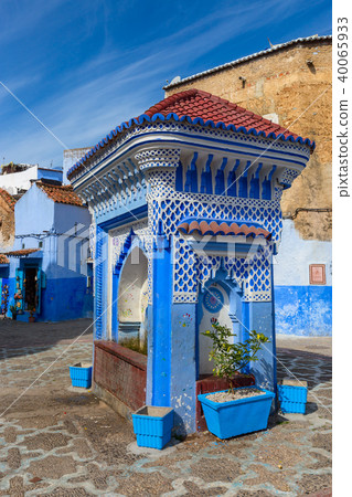 Public fountain in medina of Chefchaouen Public fountain in medina of Chefchaouen 40065933