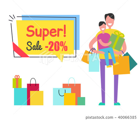 Super Sale Promo Sticker Tag Man Son Shopping Bag Super Sale Promo Sticker Tag Man Son Shopping Bag 40066385