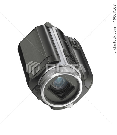Digital video camera isolated on white background 40067108