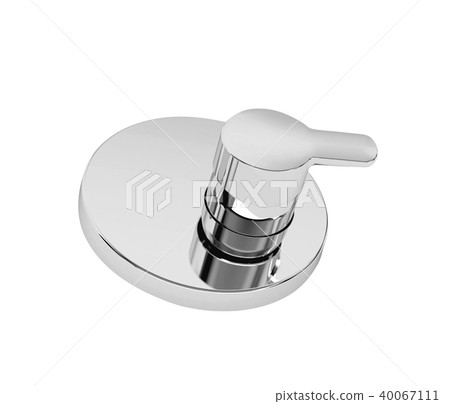Shiny Shower Water Switcher Isolated Shiny Shower Water Switcher Isolated 40067111