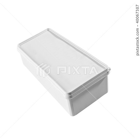 Plastic food box isolated on white background Plastic food box isolated on white background 40067387