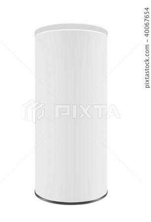 White tin box container for tea or coffee 40067654