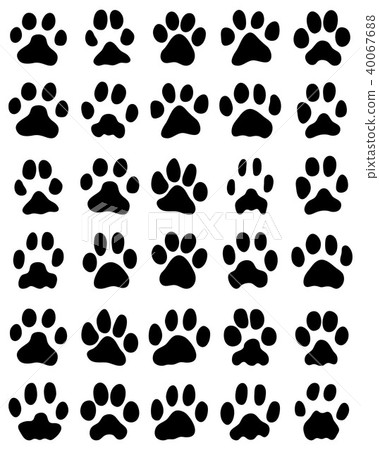 print of cats paws print of cats paws 40067688