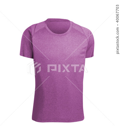 violet tshirt isolated on white background 40067703