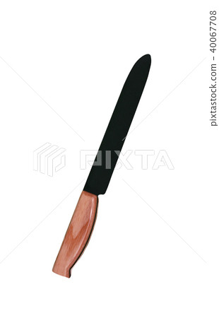 Knife in a holster isolated on white background 40067708
