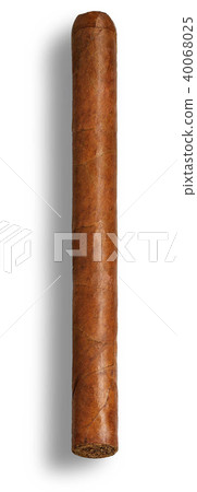 isolated long elegant brown cigar isolated long elegant brown cigar 40068025
