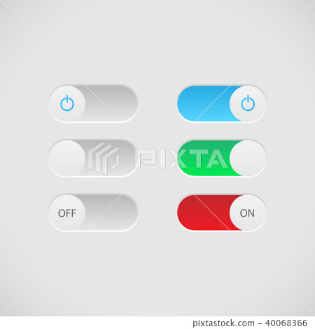 On Off Buttons Illustration On Off Buttons Illustration 40068366