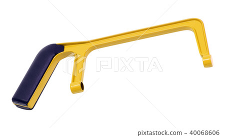 Yellow saw isolated on white 40068606
