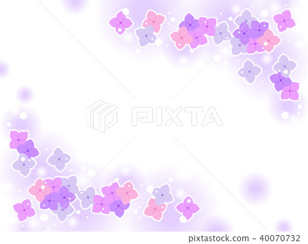 Hydrangea frame - Stock Illustration [40070732] - PIXTA