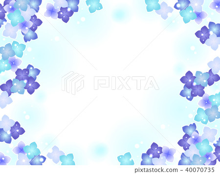 Hydrangea frame - Stock Illustration [40070735] - PIXTA