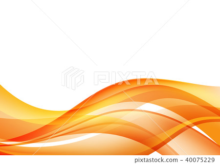 波浪橙色背景圖像 40075229