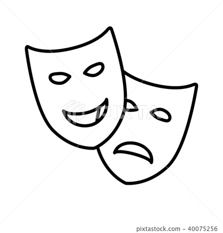 Theatrical Drama and Comedy Masks Theatrical Drama and Comedy Masks 40075256